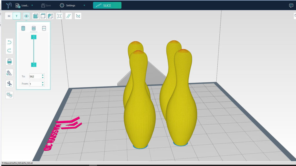 Slicer Datei der Massivit Software für den großformatigen 3D Druck
